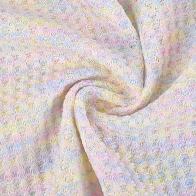 China 97%Polyester 3%Spandex Waffle Weave Fabrics Manufacturer Knitted Waffle Fabric Sweater for sale