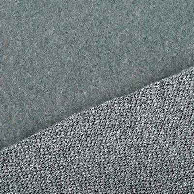 China Wholesale Custom Double Brushed Sueded Viscose/Polyester Fabric Knit Fleece Mesh Dyed Knit Brushed Fabric For Outerwear for sale