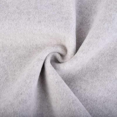 China Sueded brushed 92%polyester 8%rayon brushed wool knit fabric for suit coats for sale