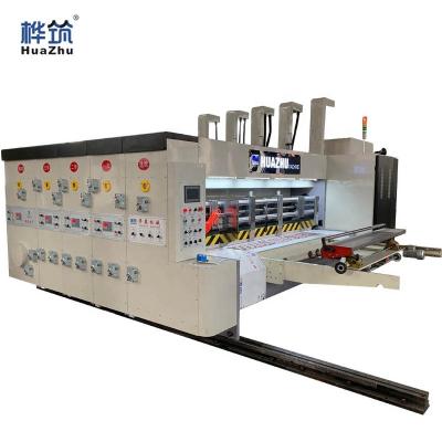 China Automatic high speed food carton box making printing machine with slotting die cutting box maker machinery price for sale