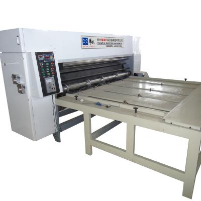 China Hotels Flexo Printer Slotter Die Cutter Machine Semi Automatic Chain Feeding Line Mexico Japan Turkey Russia Philippines Romania Colombia for sale