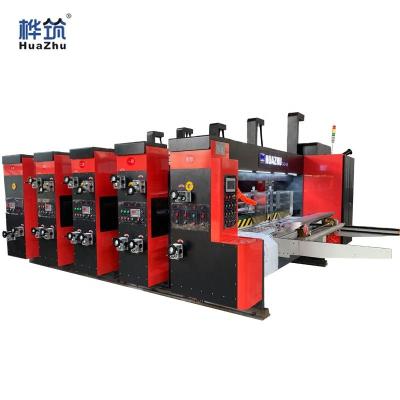 China High Speed ​​High Quality Automatic 3 Color Corrugated Cardboard Box Food Slotting Slotter Printer Machine for sale