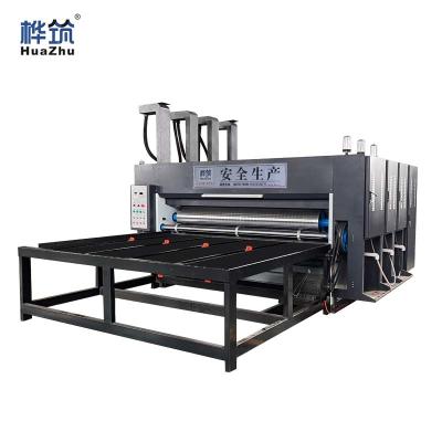 China Corrugated Cardboard Forming Machine Semi-auto 3 Color Printer Slotter Flexo Die Cutter Machine Used For Corrugated Cardboard for sale