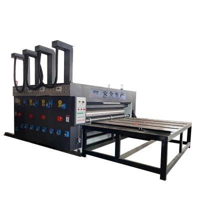 China Corrugated Cardboard Forming Machine Semi-auto Hot Sale Chain 3 Color Printing Slotting Die Cutting Machine For Corrugated Cardboard for sale