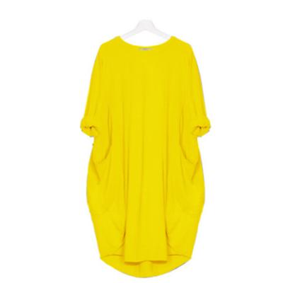 China Breathable Pocket Street Style Hot Casual Women's Summer Long Sleeve Plus Size Dress for sale