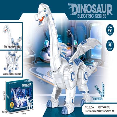 China 3 Years New -14 Electric Tyrannosaurus Dinosaur Toy Walking, Glowing, Laying Eggs, Projection Simulation Animal Brachiosaurus Three-headed Dragon for sale