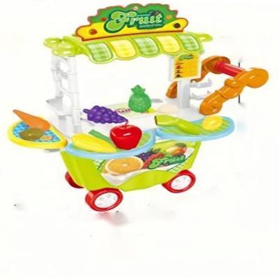 China Neutral Makeup Trolley Toy Cart Toy Set Simulation Fast Food Truck Children's Toy Boy and Girl Universal Universal for sale