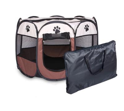 China Outdoor Breathable Collapsible Dog Playpen Portable Folding Pet Tent Bed House for sale