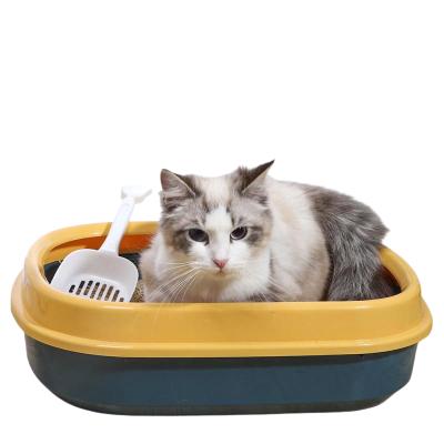 China Manufacturer Wholesale Medium Cat Litter Stocked Box Semi - Splash Closed - Stain Proof To Send Cat Litter Scooper for sale