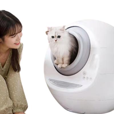 China Large Luxury Smart Stocked Cat Toilet Self Cleaning Automatic Cat Litter Box for sale