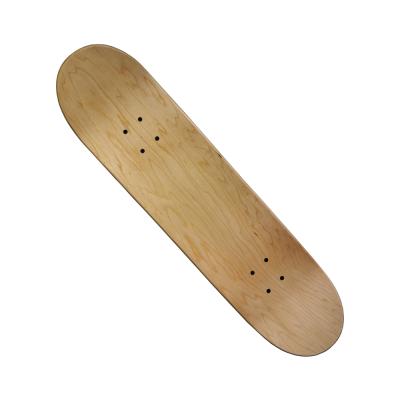 China Custom Natural Canadian White Maple Skateboard Maple Wood Skateboard for sale