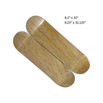 China Cold Pressed Canadian Natural Canadian Maple Wood White Maple Skateboard Deck for sale