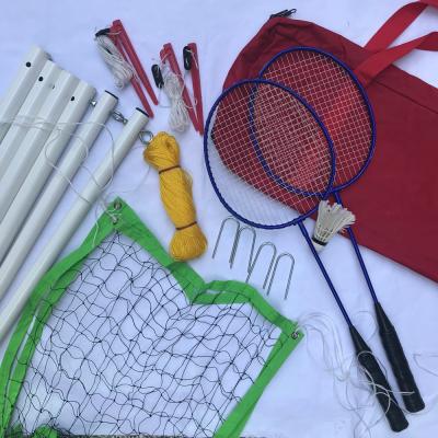 China Eastic & Durable Indoor Badminton Set With Posts Badminton Set for sale