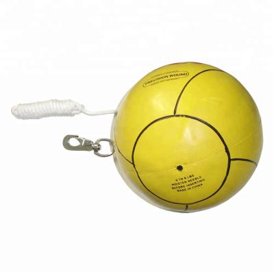 China Soft Rubber TPU Rubber Tetherball with Stainless String Quick-clip for sale