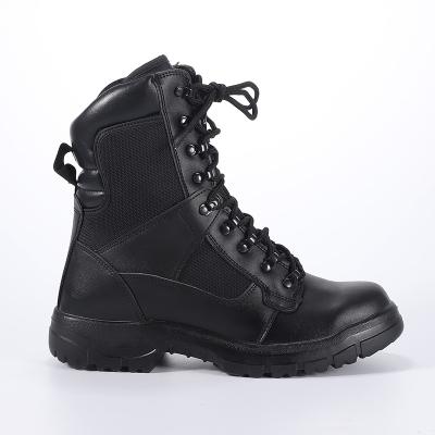 China Black Steel Toe Manufacturer Supply Leather Upper Hiking Climbing Boots Waterproof Army&Military Leather Boots for sale