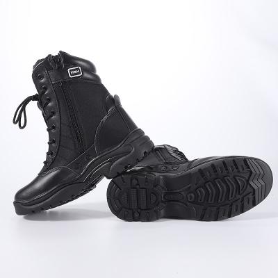 China Army Work Boots Men's Side Leather Style Shoes High Top Outdoor Non-Slip Outdoor Military Army Walking Work Boots for sale