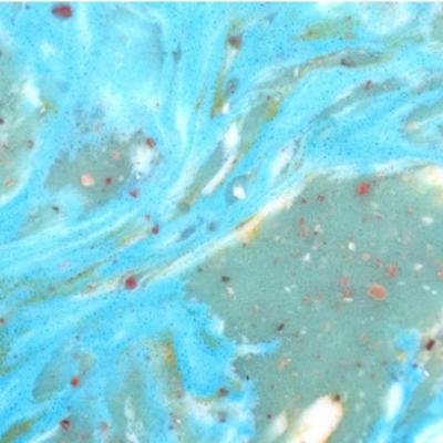 China Modern High Quality Quartz Slabs Terrazzo Flooring Blue Quartz Vanity Top Slab for sale