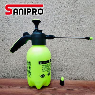 China Custom Sanipro Logo 2LHand Tool Pressure Pump Watering Garden Sprayer High Pressure Manual Garden Sprayer Sprayer for sale