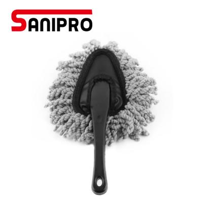 China Cleanning Sanipro Base Car Mini Microfiber Multipurpose Duster Pollen Cleaning Tool Removing Interior Use Car Final Cloth for sale