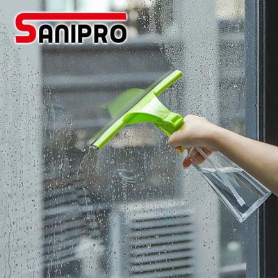 China Sanipro Glass Cleaning Sustainable Multifunctional Scratching Window Washer Two In One Spray Wiper Water Wiper Car Glass Wiper for sale