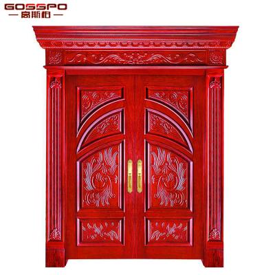 China Villa XS1-016 Modern Design Entrance Arch Wooden Front Entrance for sale