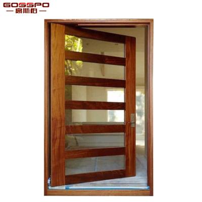 China XS13-049 Pivot Designer Modern Glass Wood Doors for sale