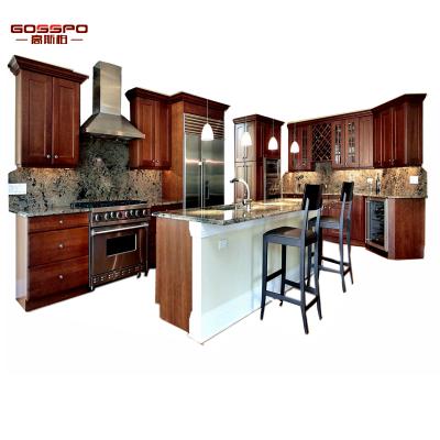 China Eco-friendly/easy to clean/waterproof contemporary modern kitchen with kitchen bar for sale