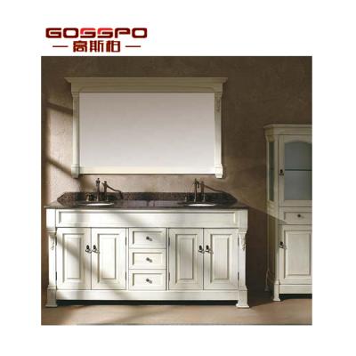 China Water Proof Double Sink Bathroom Cabinet GSP14-012 Contemporary Bathroom Vanities Sink Cabinet Bathroom for sale