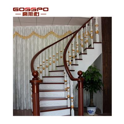 China GSP16-010 Classic Interior Home Wood Steps Design Staircase Designs For Homes Wooden Steps Design for sale