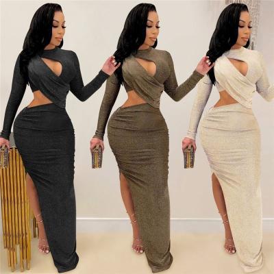 China Anti-Static Fashionable Spring Tank Top Women's Sexy Dress Maxi Long Sleeve Dress Equalizing Dress for sale