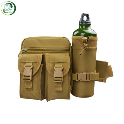 China Outdoor Men Waterproof Tactical Military Travel Increasing Water Bottle Fanny Pack Backpack Waist Bags 1000D Oxford for sale