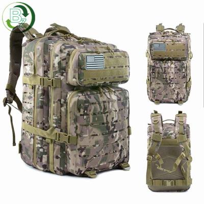 China Waterproof Fashion Rise 47L Backpack Large Outdoor Tactical Laser Cut Molle Military Assault Rucksack Bag for sale