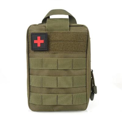 China Water Proof BEIZE Amry Green First Aid Kit Bag Emergency Outdoor Package Molle Tactical Pouch Medical Bag for sale