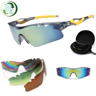 China UV400 Polarized Bike Glasses Bikes Eyewear Outdoor Sunglasses Bikes Glasses 5 Glasses Outdoor Sport Cycling Glasses for sale