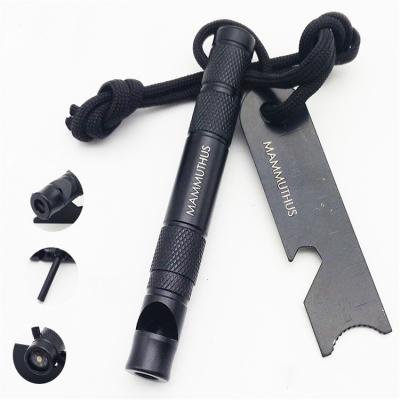 China Survival Fire Flint Magnesium Flint Starter Stick Tool Lanyard For Outdoor Camping for sale