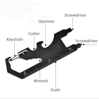 China Outdoor Gear Hiking Camping Amazon 8 in 1 Outdoor Multi Tool Multi Tool Screwdriver Survival Key Chain Instruments EDC for sale