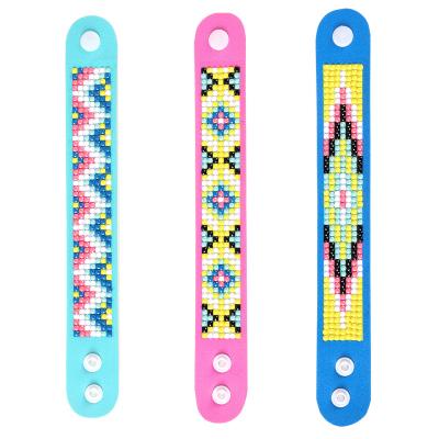 China CLASSIC Factory Directly Sale 5D Diy GEM Diamond Painting Bracelets for kids and Adults  Mosaic Bracelets for sale