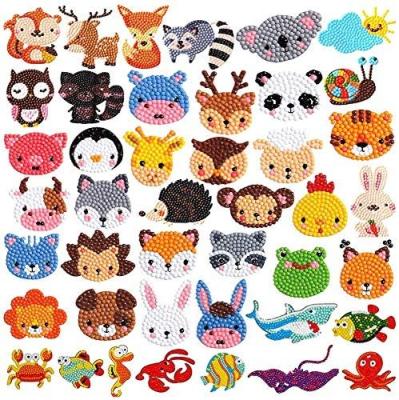 China Cartoon Customized 5D Animal Diy Diamond  Painting  Mosaic Sticker for kids for sale