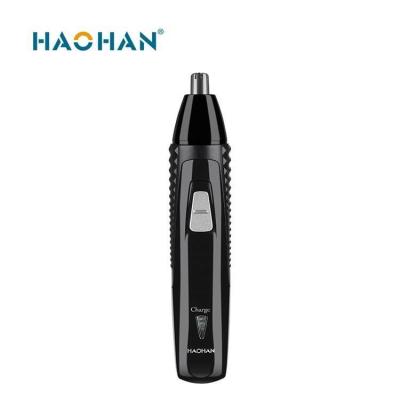 China HAOHAN'S Nose Trimmer Men's Hair Ear Hair Removal Battery Easy Clean Rechargeable Electric Nose Hair Removal Fast Delivery for sale