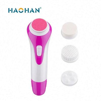 China HAOHAN Face Wash Set DEEP CLEANING Electric Brush Exfoliate Face Cleaning Sweep Electric Facial Fast Delivery for sale