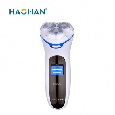 China Triple Blade Barber Shaving Machine Battery Powered Electric Shaver 2 in 1 Washable Stainless Steel Rechargeable Hair Shaver From China for sale