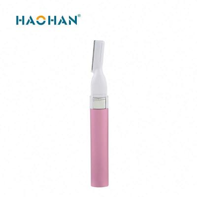 China Fashional Electric Eyebrow Trimmer HAOHAN Eyebrow Trimer Electric Eyebrow Trimmer 2 in 1 Eyebrow Trimmer Self-Branded Products for sale