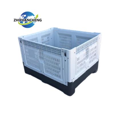 China Recyclable& Durable Plastic Collapsible Plastic Pallet Box Fruit Bins for sale