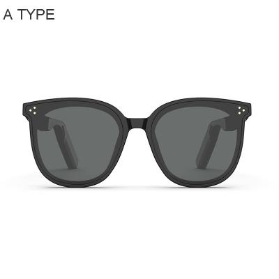 China Fashionable Smart Audio Anti-blue Light Blue Sunglasses Glass Open Ear Speaker Tooth For Meeting Traveling Driving 50