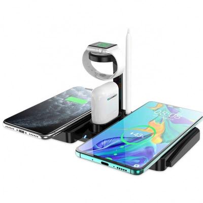 China 2020 Wireless Phone Charger New Products 4 Multi in 1 Wireless Chargers Mobile Phone Charging Station Wireless Charger for Mobile Phone Charger for sale