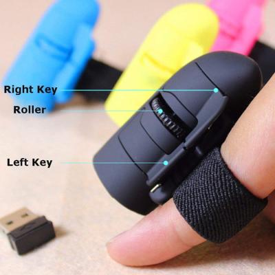 China Mini Finger Rings 2.4Ghz Mini USB Radio Optical Mouse 1600Dpi For Laptop Computer Wireless Optical Mouse for sale