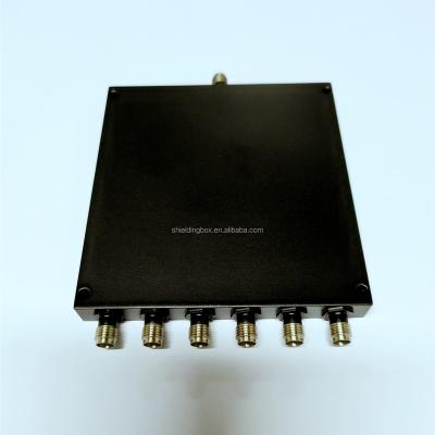 China Broadband transmission and mirroring coefficient test 6 ways 2000-8000MHz power splitter SMA connector for 5G/6G/wifi power test for sale