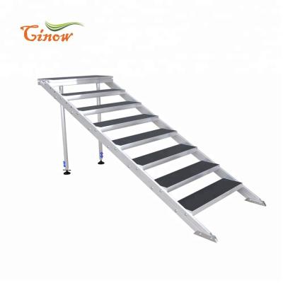 China Cinow Outdoor Performance Aluminum Portable Stage Stairs for sale for sale