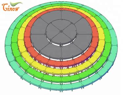 China Cinow Factory Price Movements Revolving Stage Wooden Round Stage For Wedding Sale for sale