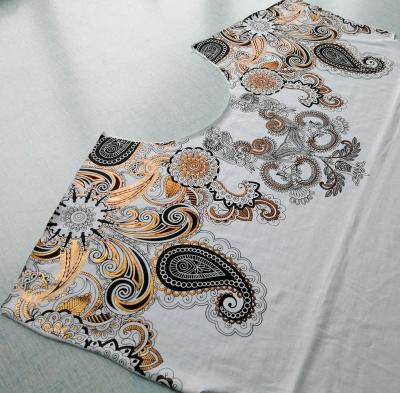 China Textile Bronzing Printing Service For T-shirt Tank Top Gold Stamping Printing Service Hot Blingbling Fashion Hoody for sale